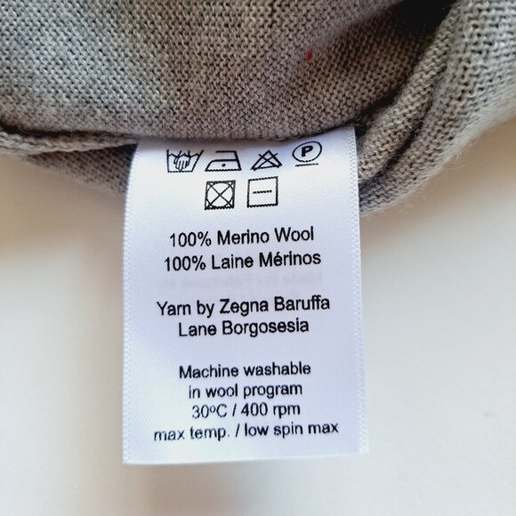 NEW Stenstroms Grey 100% Merino Wool College Crew Sweater Size S - Picture 16 of 16